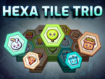 Trio de plăci hexagonale